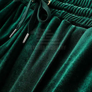 2025 hommes velours survêtement ensemble complet à capuche avec pantalon survêtement en velours sur mesure 2025 - Product Image 2