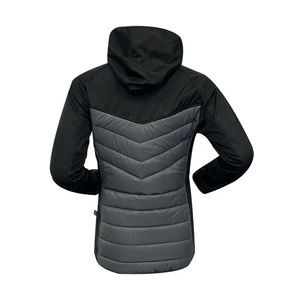 Veste matelassée à capuche légère et résistante à l'eau pour femme, personnalisable OEM, de haute qualité, à manches longues et fermeture éclair intégrale, pliable - Product Image 2