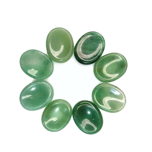 Feng Shui et fée Style poli cristal pouce vert aventurine pierre précieuse de guérison semi-précieuse pour la pierre de cristal d'inquiétude de paume - Product Image 1