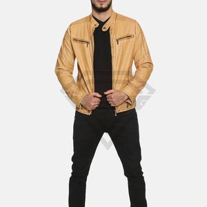 Chaqueta de cuero para hombre de alta venta Material ecológico con cuello alto Nuevo diseño Tela cómoda transpirable para el invierno - Product Image 3