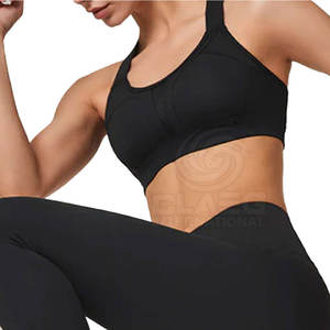 Premium Quality Breathable Women Gym Wear 3-Piece <b>Set</b> Sport Bra <b>Leggings</b> With Jacket Elastic Waist Fitness Yoga <b>Sets</b> - Product Image 6