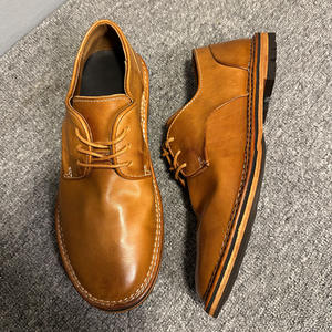 Chaussures habillées en cuir de vachette durable pour hommes, chaussures de ville formelles, semelle résistante à l'usure pour le bureau et les trajets quotidiens - Product Image 2