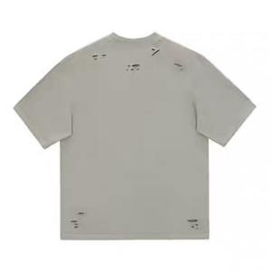 <b>Vintage</b> 100% Cotton Baggy Plain <b>Tshirt</b> for Men 300 GSM Oversized Distressed Jersey Summer Clothing Garment Dyed Plus Size - Product Image 4