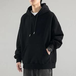 Sweat à capuche hommes ample polaire doublé veste automne printemps tenue décontracté à la mode marque Street Style confortable vêtements d'extérieur - Product Image 2