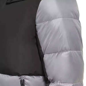 Chaqueta acolchada de lona para hombre, servicio OEM, precio bajo, logotipo frontal impermeable, novedad - Product Image 6