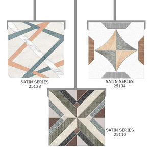 Azulejo de mármol de cerámica brillante Impreso digital 400x400mm Azulejos de suelo para interiores y exteriores Piedras Texturas Azulejos - Product Image 5