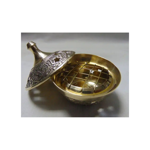 Proveedor al por mayor Incensario de metal Cono de carbón Quemador de incienso Estilo antiguo chapado en oro Precio competitivo Exportador - Product Image 5