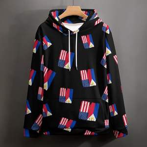 OEM Vente en gros Personnalisable pour hommes Hiver Chaud Respirant Sweat à capuche solide Motif doublé coloré Sublimation Imprimé Surdimensionné Sweat à capuche - Product Image 1