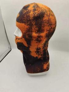 หมวกไหมพรมถักมือแบบเต็มหน้าสำหรับเล่นสกี ขี่จักรยาน ฤดูหนาว อุ่นสบาย 100% ขนสัตว์  แบบยูนิเซ็กซ์ ปรับขนาดได้ - Product Image 2