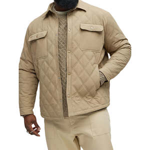 Chaqueta de Hombre Clásica Personalizada de Fabricante, Chaqueta Acolchada para Hombre, Invierno, Cuello Alto, Logotipo Frontal, Abrigos - Product Image 6