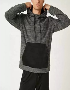High Quality Polyester Plain Workout Contrast Color <b>Pullover</b> <b>Men</b> Custom Hoodies - Product Image 3