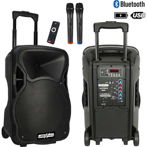 Lastvoice LS-P1912EE 12" 800W Portable PA System with <b>Wireless</b> <b>Microphone</b> - Product Image 2