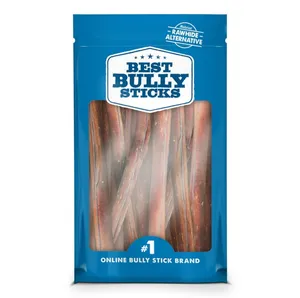 Wholesale Natural Baked Bully Sticks for Dogs, Fully Digestible, 100% Grass-Fed Beef, Grain Rawhide Free