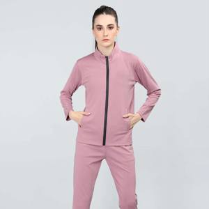Conjunto deportivo de dos piezas transpirable y ligero con chaqueta con cremallera completa y pantalones Jogger | Perfecto para gimnasio, exteriores - Product Image 2