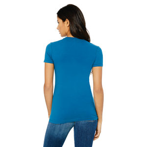 T-Shirt moulant pour femmes, 100% Airlume, en coton peigné avec anneau, 4.2 oz - Product Image 3