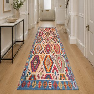 Alfombra de Área Chenille LXDP-0455 de RUGS DEPOT, Color Rojo Borgoña, Diseño Anatolino Tradicional, Impresión Digital, Lavable a Máquina, Antideslizante, Venta al Por Mayor - Product Image 5