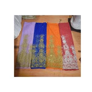 Tela de George Somalí Bordada con Cuentas de Estilo Africano, Suministro Directo de Fábrica, para Vestidos de Compromiso y Boda para Mujer - Product Image 1