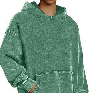 เสื้อสเวตเตอร์สวมหัวแบบมีฮู้ดโลโก้สไตล์วินเทจซักได้ไซส์ใหญ่พิเศษ - Product Image 5