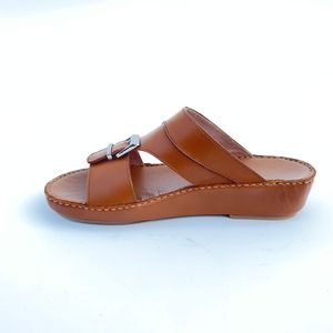 New Designs Sandals for Men <b>Slides</b> Footwear With OEM Service Unisex Slipper Arab Sandals Leather Shoes - Product Image 2