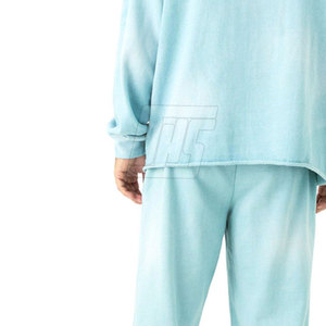 Ensemble de survêtement pour homme en coton de haute qualité, lavage à l'acide, surdimensionné, sweat-shirt et jogging pour les acheteurs en gros - Product Image 6