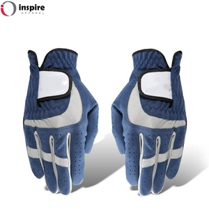 Gants de golf colorés synthétiques de meilleure qualité imprimés par logo personnalisé en gros par Inspire Apparel - Product Image 6