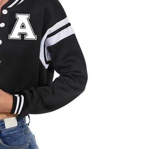 Veste de baseball en laine courte et coupe-vent pour femmes, très populaire, de haute qualité, personnalisable, 2026 - Product Image 6