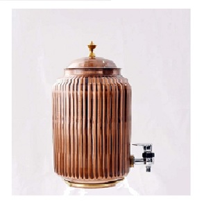 Enfriador de agua de cobre de gran capacidad artesanal, ideal para oficina en casa o estudio de yoga con beneficios de Agua Saludable - Product Image 1