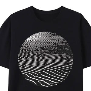 Camisetas de algodón para hombre Camiseta de verano Serigrafía Camiseta holgada de gran tamaño Color sólido - Product Image 6