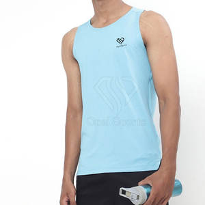 Camiseta sin mangas para hombre de los mejores materiales, diseño de logotipo personalizado, superventas para uso en el gimnasio - Product Image 1