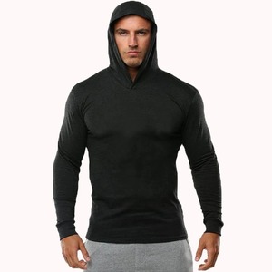 Jersey de poliéster y algodón de alta calidad, ropa de calle de talla grande, sudaderas con capucha de desgaste sólido con logotipo personalizado, sudaderas con capucha para hombre - Product Image 1