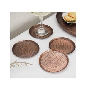 ที่รองแก้วหินอ่อนครึ่งไม้,ที่รองแก้วหินอ่อนทำจากไม้อะคาเซียทรงกลมสุดสร้างสรรค์สำหรับแกะสลัก - Product Image 5