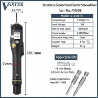 Tournevis électrique sans balais VASTER 36V, couple 1-10kgf.cm, 1500 tr/min, PH2, embout hexagonal 1/4, économique, ESD, vente en gros, directement de l'usine