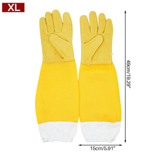 Herramientas de apicultura, suministros directos de fábrica, guantes protectores de abeja de algodón de goma para apicultura China - Product Image 6