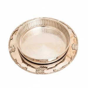 Tazón Decorativo de Metal Dorado con Borde Ornamentado para Servir Dulces, Frutos Secos, Decoración de Mesa, Centro de Mesa, Regalo, Tazón para Chocolate - Product Image 2