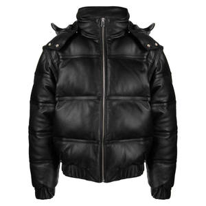 Veste matelassée surdimensionnée personnalisée de haute qualité pour hommes, vente en gros, manteau à bulles rembourré, logo personnalisé, cuir d'hiver, style streetwear - Product Image 1