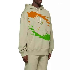 Alta calidad 300Gsm 100% algodón Oversize Pullover hombres sudaderas con capucha estampado Drop Shoulder Basics Oversized Men's Hoodie - Product Image 2