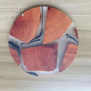 Juego de Posavasos de Madera Rústicos y Elegantes, Duraderos, para Proteger Mesas en el Hogar y el Trabajo - Product Image 1