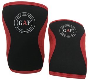 GAF Protège-genoux personnalisé Powerlifting Sports Genouillère Coussinets d'haltérophilie Néoprène Compression Genouillère 7mm - Product Image 1