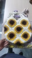Tas Belanja Rajut Tangan Estetik, Tas Belanja Kasual, Tas Selempang, Tas Santai, Tas Liburan, Tas Pantai