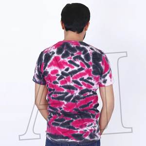 Camiseta de fitness de gran tamaño de tela de Punto ligero de secado rápido con estampado de cuello teñido personalizada exclusiva para hombre para verano caluroso - Product Image 5