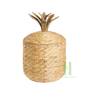 Bonita cesta de almacenamiento con forma de fruta para ropa, organizador de juguetes, cesta de almacenamiento tejida, embalaje OEM del fabricante de Vietnam - Product Image 2