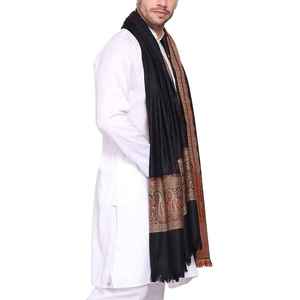 Men Winter Wool <b>Shawl</b> Soft Warm Breathable Traditional Premium Solid <b>Wrap</b> 300g - Product Image 2