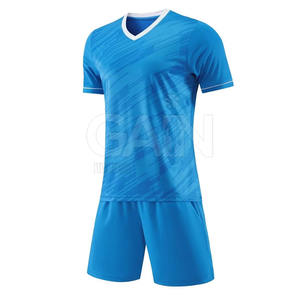 Conjunto de Uniforme de Fútbol para Hombre 2025, Manga Corta, Transpirable, Estampado, 100% Poliéster, Precio al por Mayor - Product Image 1
