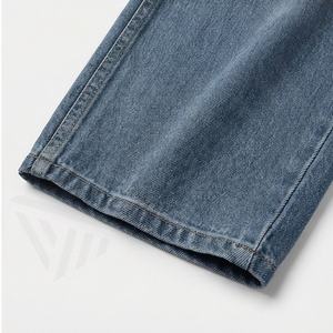 <b>Women's</b> Casual Solid Pattern Low Rise Wide Leg Denim Pants Drawstring <b>Pull</b> <b>On</b> <b>Jeans</b> Customized Color Breathable Cotton Trousers - Product Image 6