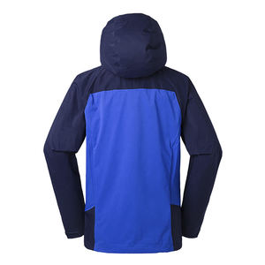 Veste d'extérieur Softshell avec logo personnalisé pour hommes en toile imperméable et respirante pour la randonnée, coupe-vent et confortable - Product Image 4