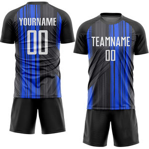 Personalizable 100% Poliéster Francia Fútbol Jerseys Unisex Ropa Deportiva Impresión Digital Oem Servicio Equipo Camiseta de Fútbol para Adultos - Product Image 6