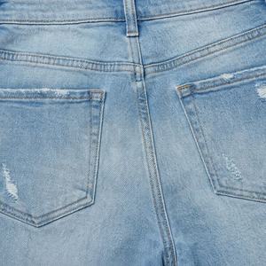 Pantalones Vaqueros Casuales para Mujer, Estilo Recto, Frente Plano, Servicio OEM, Calidad Premium, Precio de Fábrica 2025 - Product Image 5