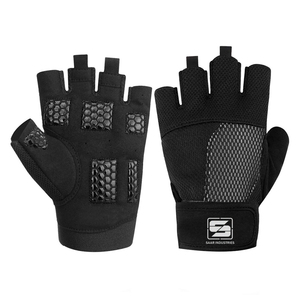 Customized Color & Logo Printed Heavy <b>Gym</b> Gloves Half-Finger Palm Protection for <b>Weight</b> Lifting & Sports Workouts - Product Image 1