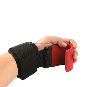Weightlifting Hook Training Gym Grips Straps Bandage Gloves Fitness Steel Hand <b>Bar</b> Hooks - Product Image 2