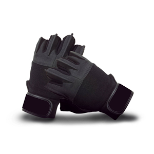 Gants de fitness unisexes antidérapants de haute qualité avec support de poignet en cuir avec logo personnalisé pour l'haltérophilie - Product Image 4